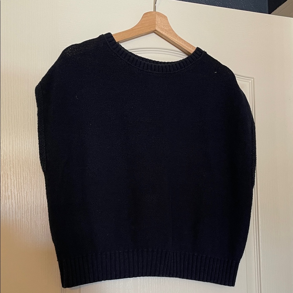 LOFT Women's Navy Crew Neck Sweater